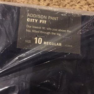 NWT J Crew Navy Addison Pant size 10R